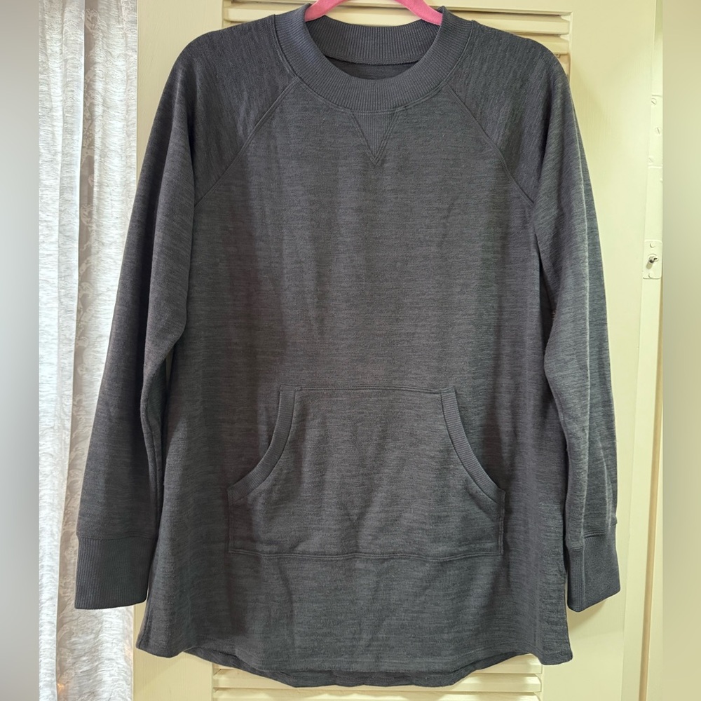 Mid weight navy heather tunic